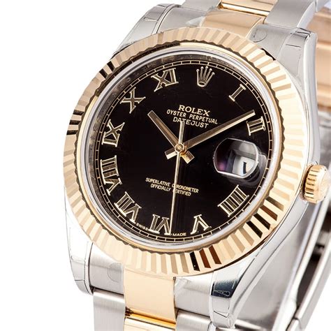 rolex datejust 2 black roman dial|rolex datejust 41 roman numerals.